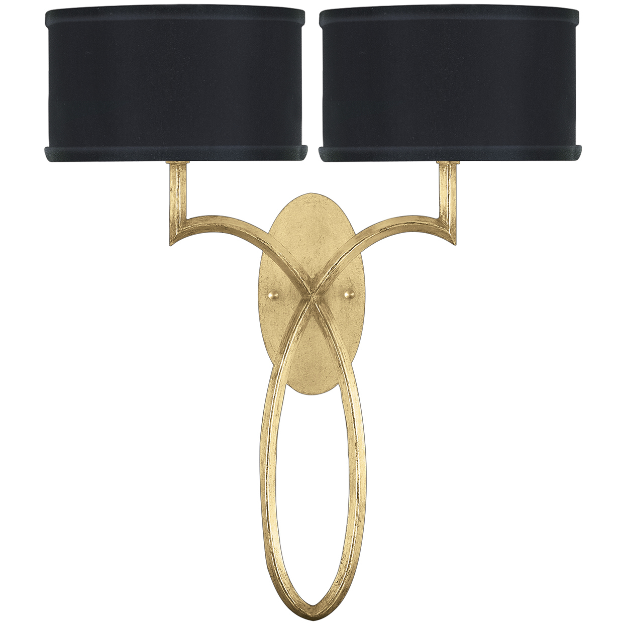 Allegretto 2 Light 18 inch Gold Sconce Wall Light